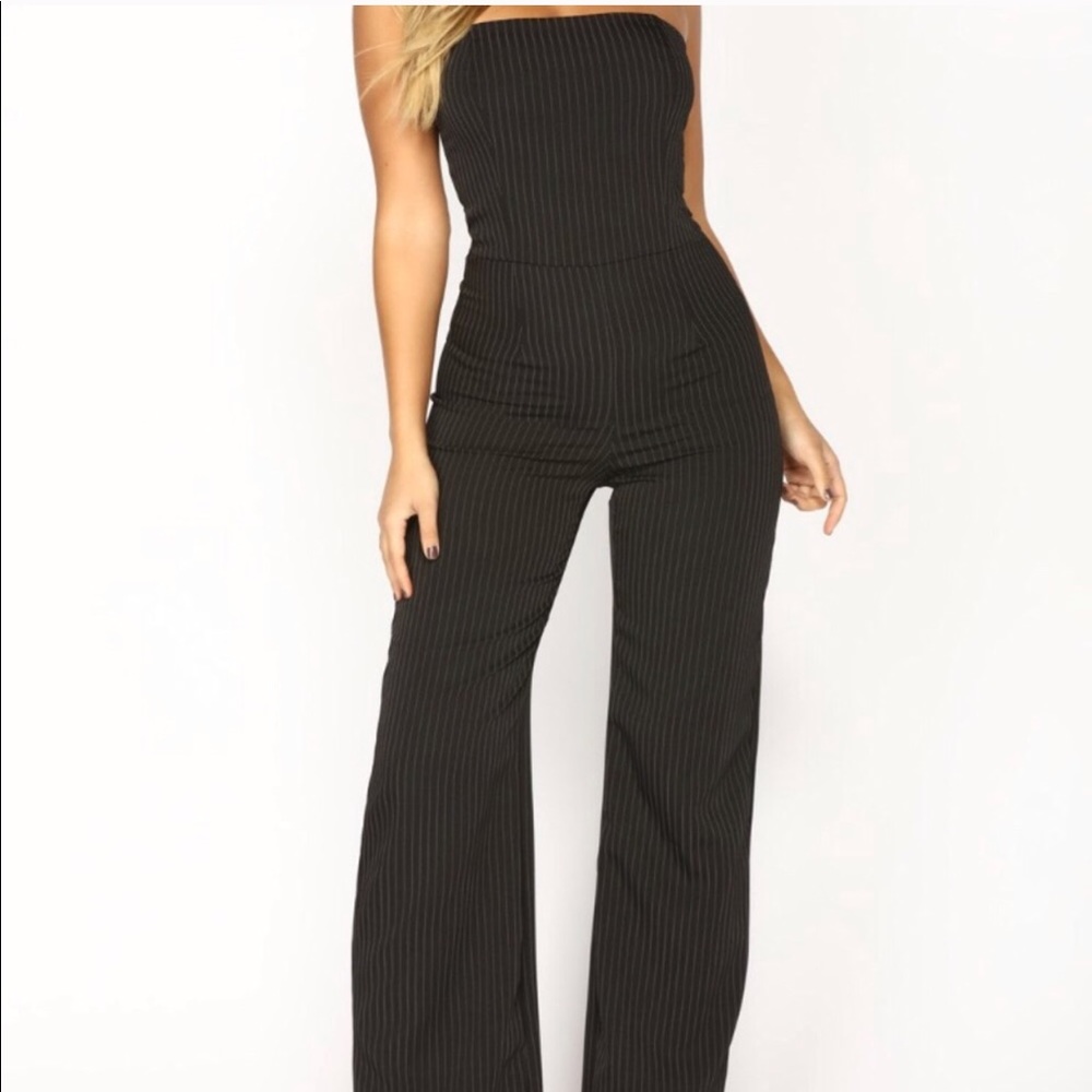 Stripped Tube Jumpsuit